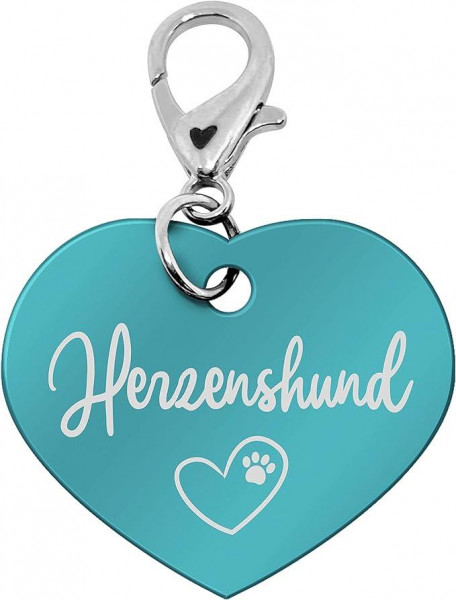 Herzenshund Marke Alu aqua