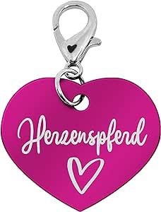 Herzenspferd Marke Alu pink