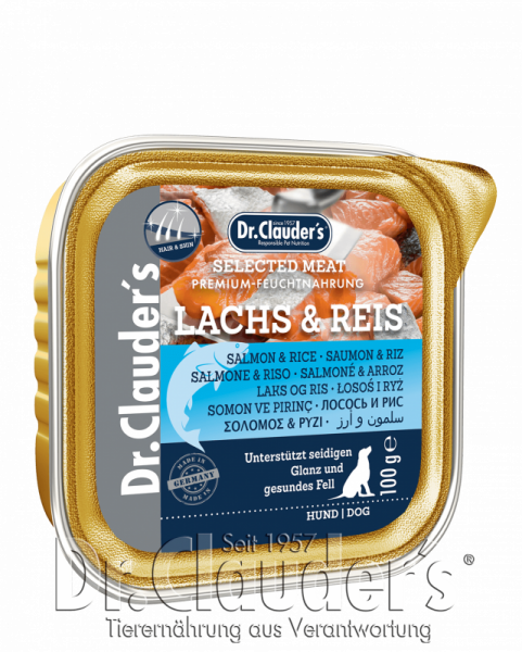 Dr. Clauder´s Selected Meat 100g LACHS & REIS