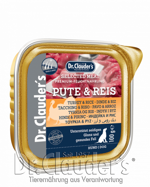 Dr. Clauder´s Selected Meat 100g PUTE & REIS