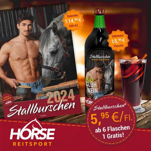 Horse Reitsport Stallburschen Glühwein 2x 1L