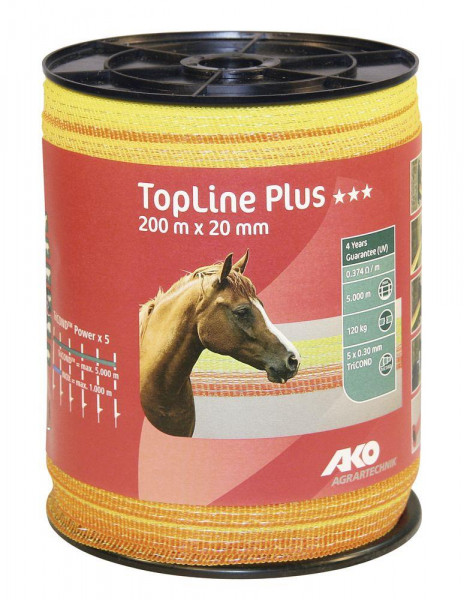AKO TopLine Plus Weidezaunband 200m x 20 mm