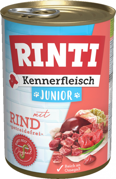 Rinti Kennerfleisch Junior + Rind 400g